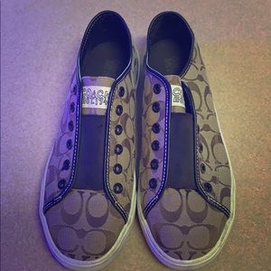 Coach slip on shoes